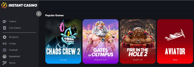 De populairste spellen bij het beste casino – Instant Casino